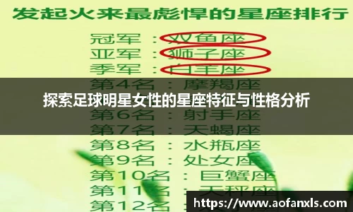 探索足球明星女性的星座特征与性格分析